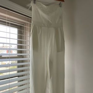 White Feather Jumpsuit